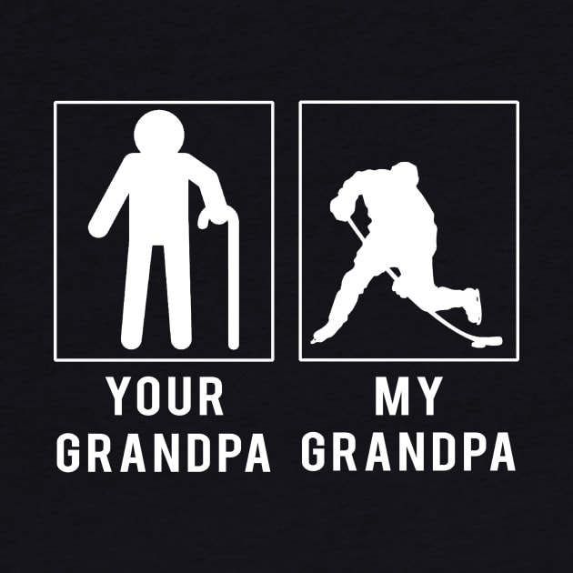 hockey your grandpa my grandpa tee for your grandson granddaughter by MKGift